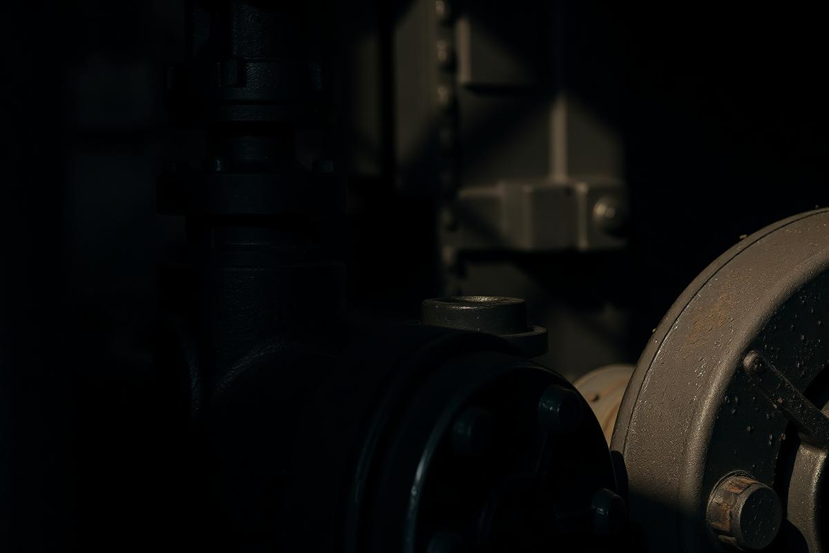 Industrial valve and machinery detail